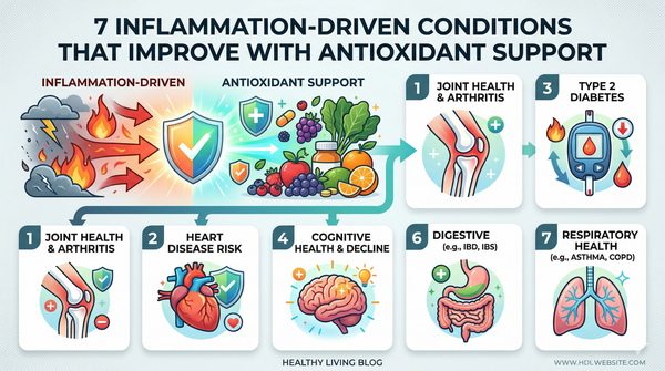 7 Inflammation-Driven Conditions That Improve With Antioxidant Support