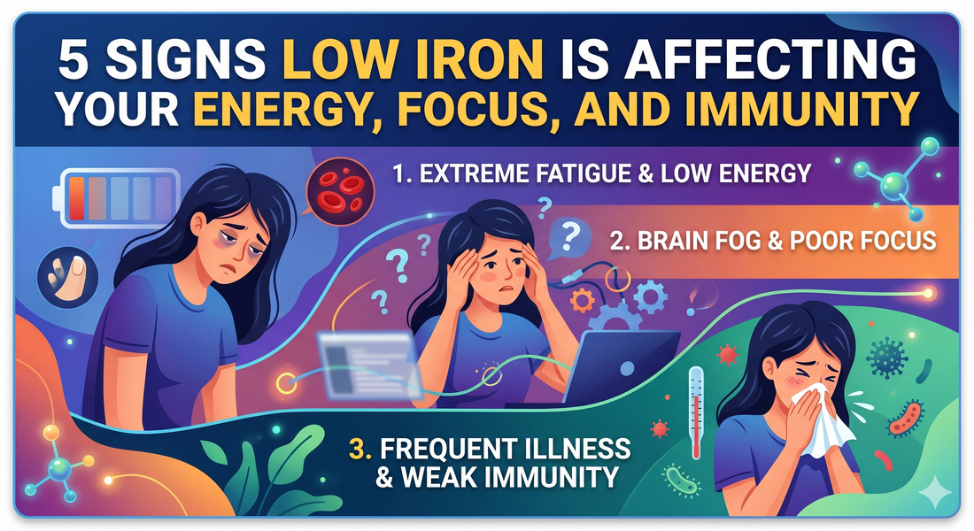 5 Signs Low Iron Is Affecting Your Energy, Focus, and Immunity