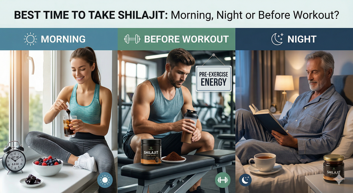 Best Time to Take Shilajit Morning, Night or Before Workout?